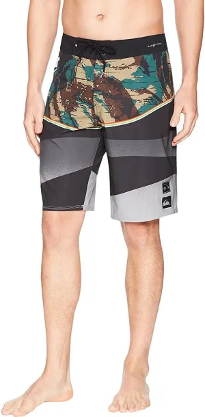 Quiksilver Men's Standard Highline ALA Moana 20 Boardshort Swim Trunk, Iron gate, 34