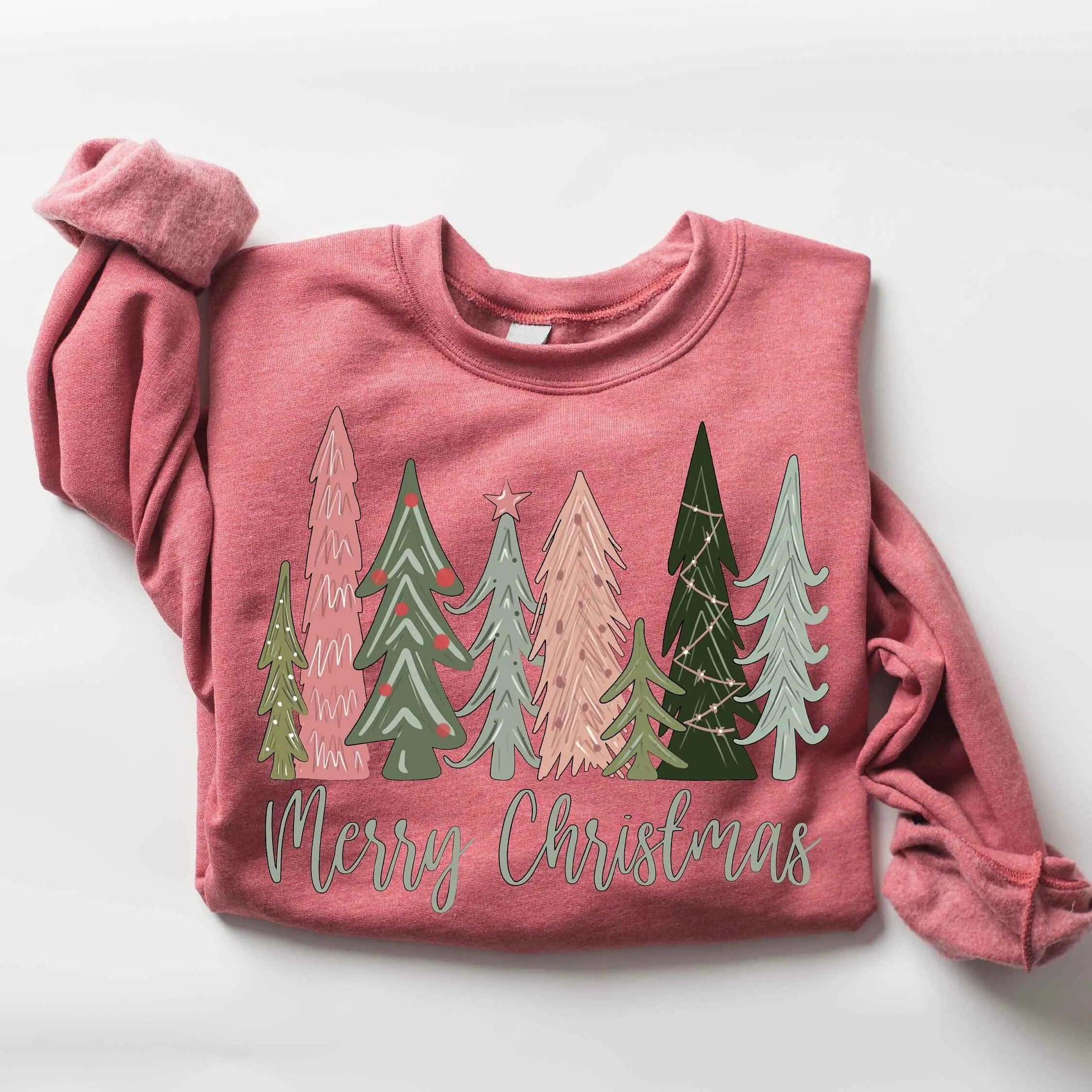 "Merry Christmas" Forest Sweatshirt – Festive Holiday Apparel