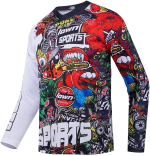 Racing Men's Long Sleeve Off-Road Jersey Mountain Bike Jersey Downhill&Motocross Shirts Quick Dry