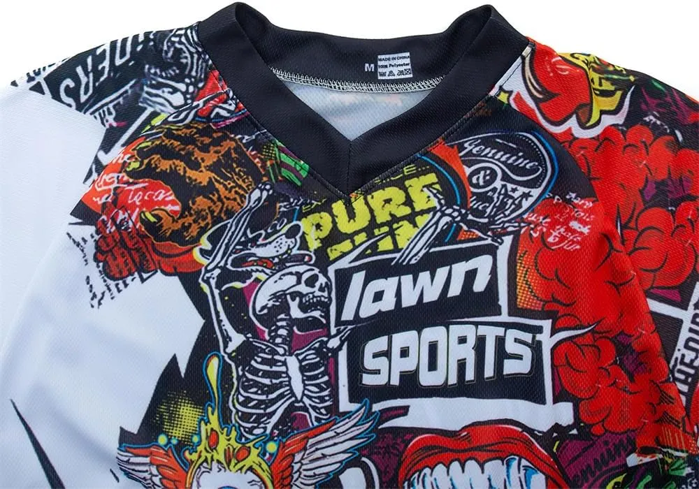 Racing Men's Long Sleeve Off-Road Jersey Mountain Bike Jersey Downhill&Motocross Shirts Quick Dry