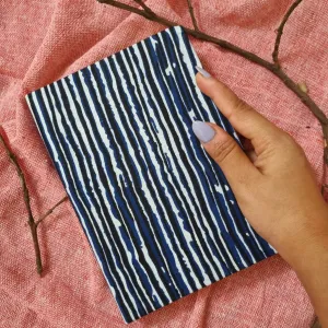 Rainy Jungle Upcycled Handloom Fabric Journal