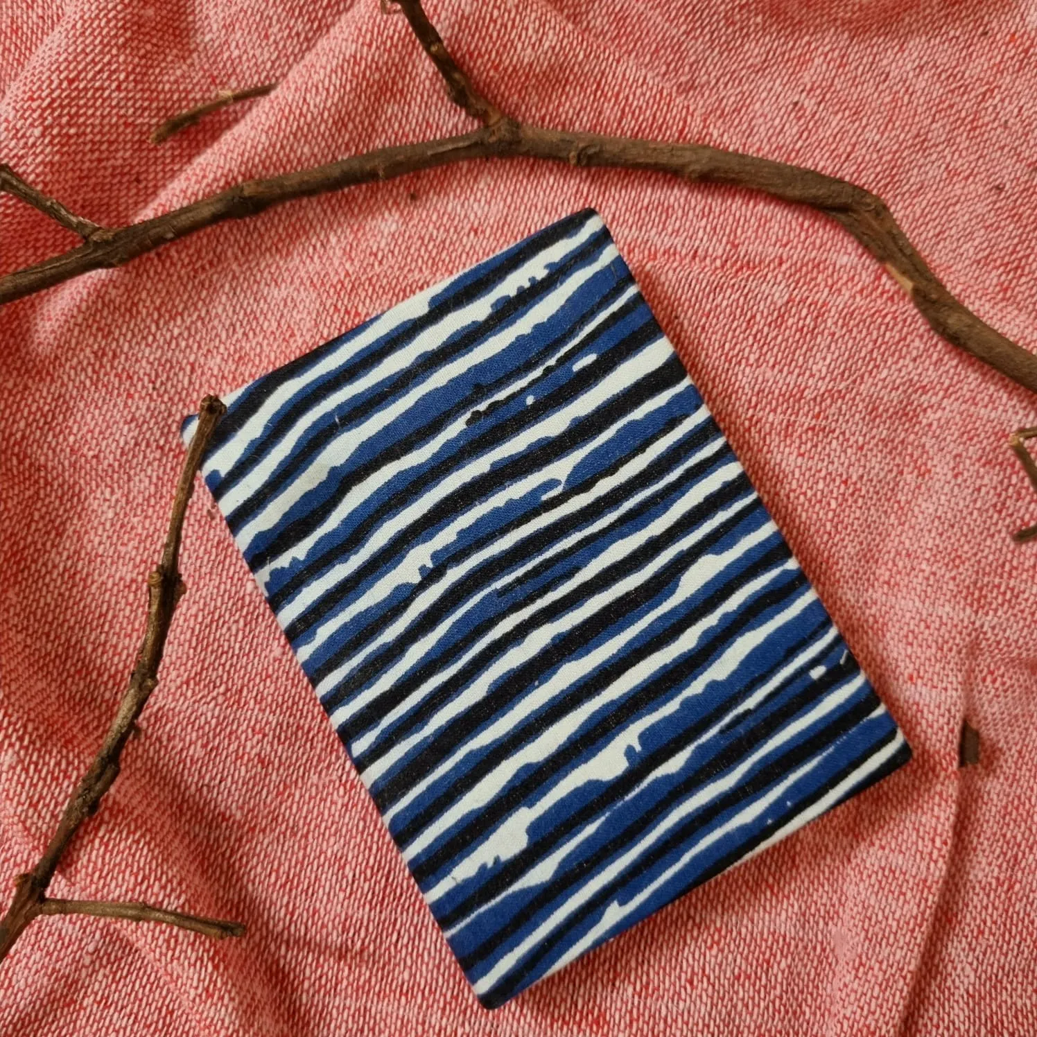 Rainy Jungle Upcycled Handloom Fabric Journal