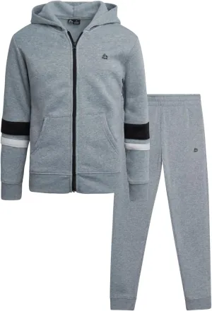 RBX Boys' Jogger Set - 2 Piece Fleece Zip Up Hoodie Sweatshirt and Athletic Jogger Sweatpants for Boys (Sizes: 2T-12)