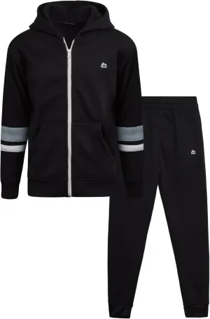 RBX Boys' Jogger Set - 2 Piece Fleece Zip Up Hoodie Sweatshirt and Athletic Jogger Sweatpants for Boys (Sizes: 2T-12)