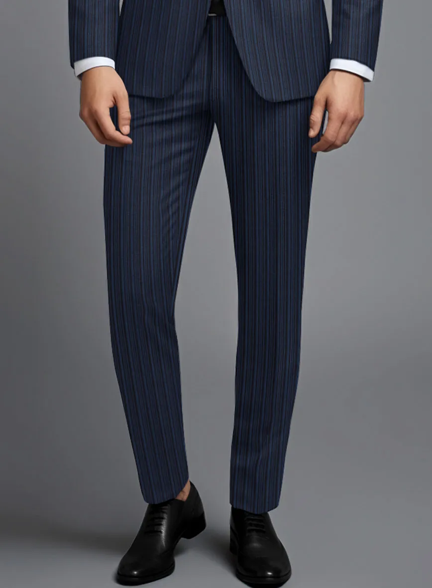 Retro Reel Blue Stripe Suit