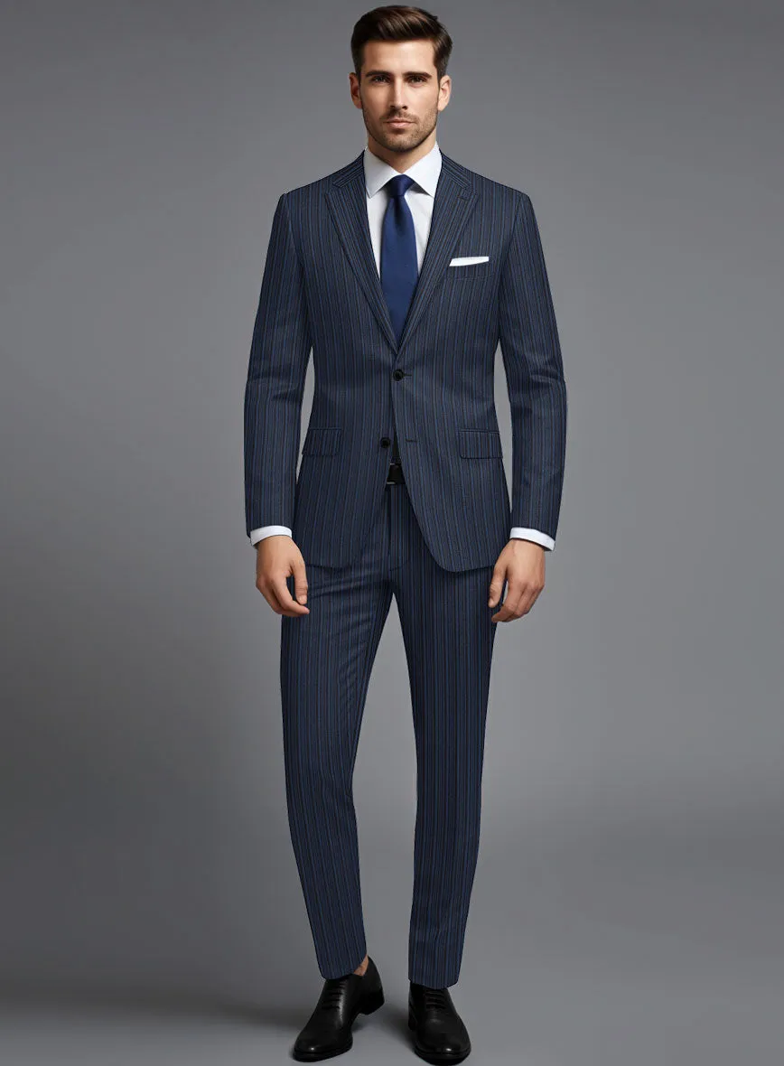 Retro Reel Blue Stripe Suit