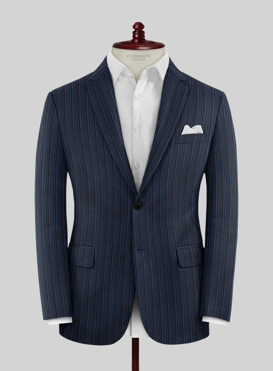 Retro Reel Blue Stripe Suit
