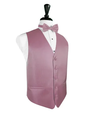 Rose Herringbone Tuxedo Vest and Tie Set