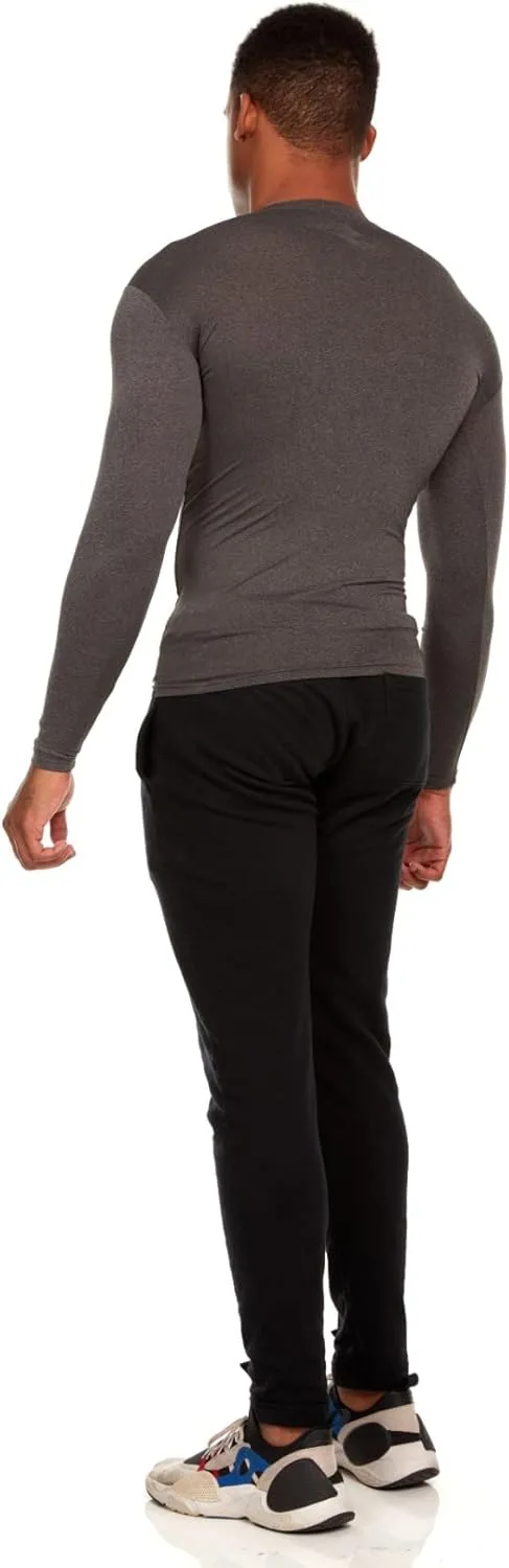 Russell Athletic Men's Long-Sleeve Compression Top Lightweight Compression Shirts for Men Running Athletic Workout