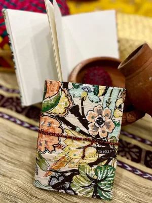 Safari Chic Upcycled Fabric Journal