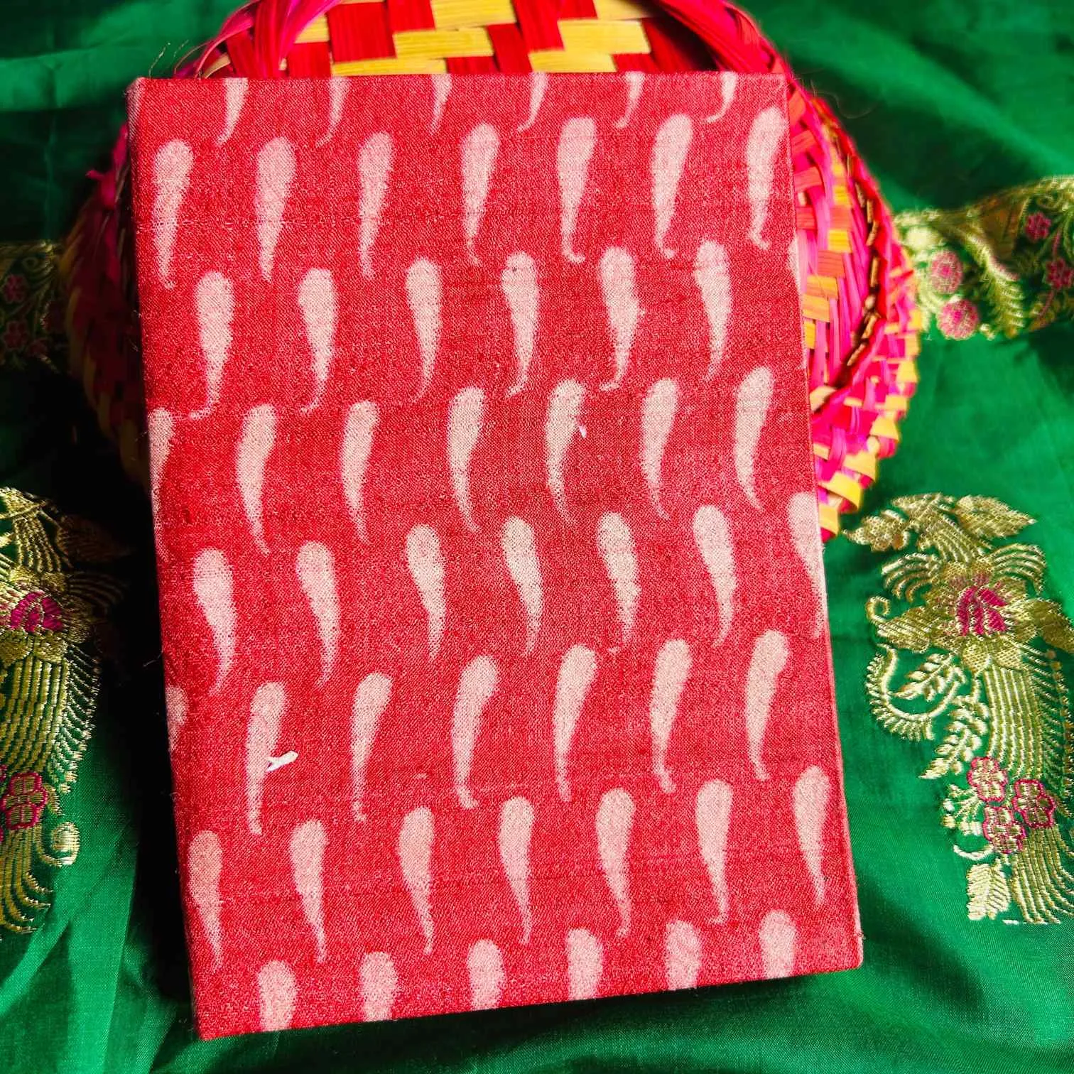 Salsa Upcycled Handloom Fabric Journal