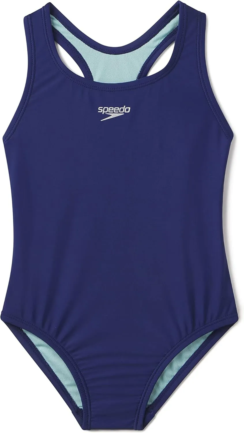 Speedo Girl's Swimsuit One Piece Closed Racerback