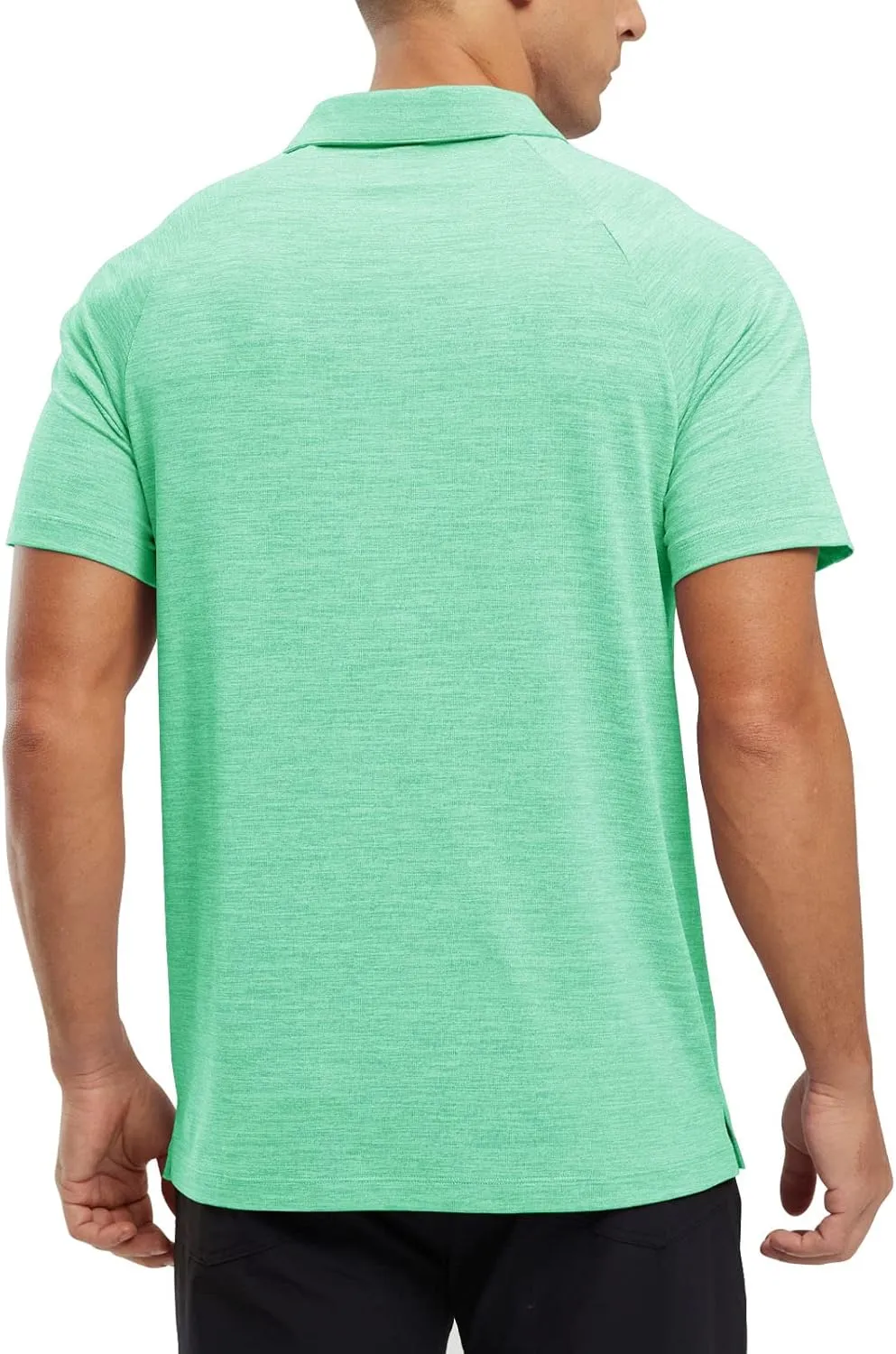 TBMPOY Men's Polo Shirts Short Sleeves with Pocket Lightweight Quick Dry Outdoor Casual Work Golf Sports Shirt
