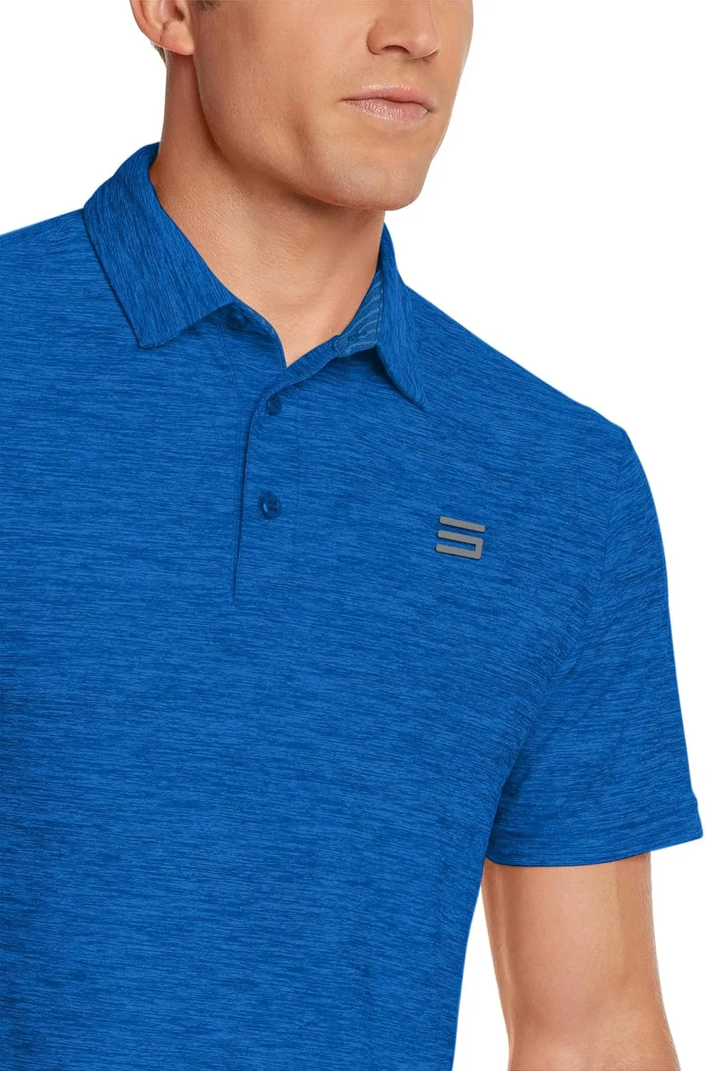 Three Sixty Six Golf Shirts for Men - Dry Fit Short-Sleeve Polo, Athletic Casual Collared T-Shirt