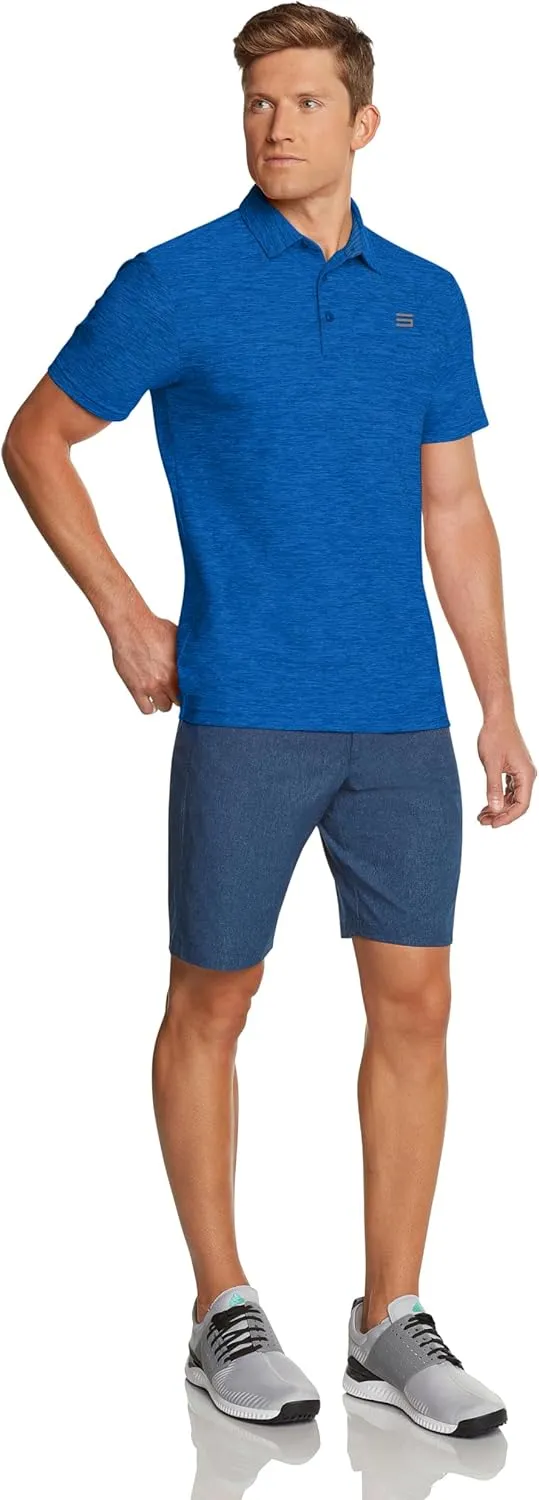 Three Sixty Six Golf Shirts for Men - Dry Fit Short-Sleeve Polo, Athletic Casual Collared T-Shirt