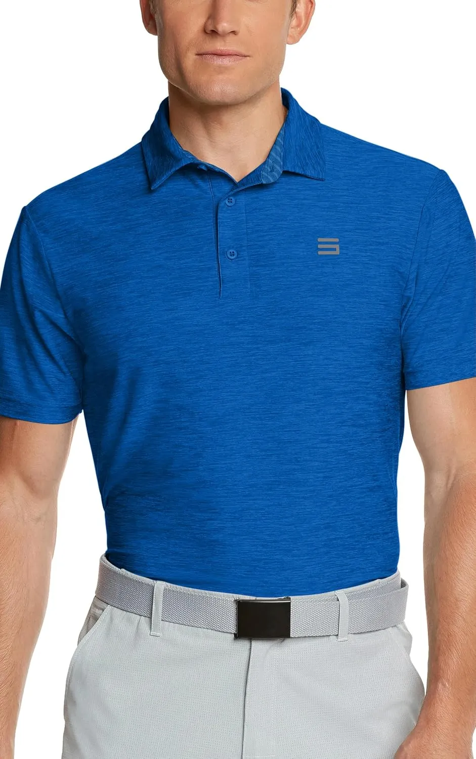 Three Sixty Six Golf Shirts for Men - Dry Fit Short-Sleeve Polo, Athletic Casual Collared T-Shirt