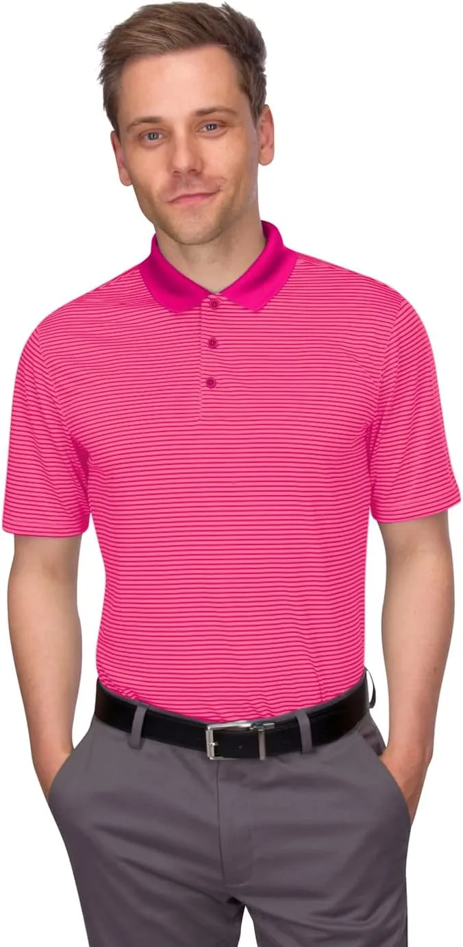 Three Sixty Six Quick Dry Golf Shirts for Men - Moisture Wicking Short-Sleeve Casual Polo Shirt
