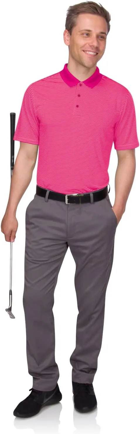 Three Sixty Six Quick Dry Golf Shirts for Men - Moisture Wicking Short-Sleeve Casual Polo Shirt