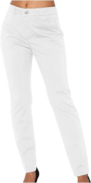 Trendy Business Casual Pants for Women 2024 Button Waist Solid Color Slim Trousers with Pockets Summer Work Pants