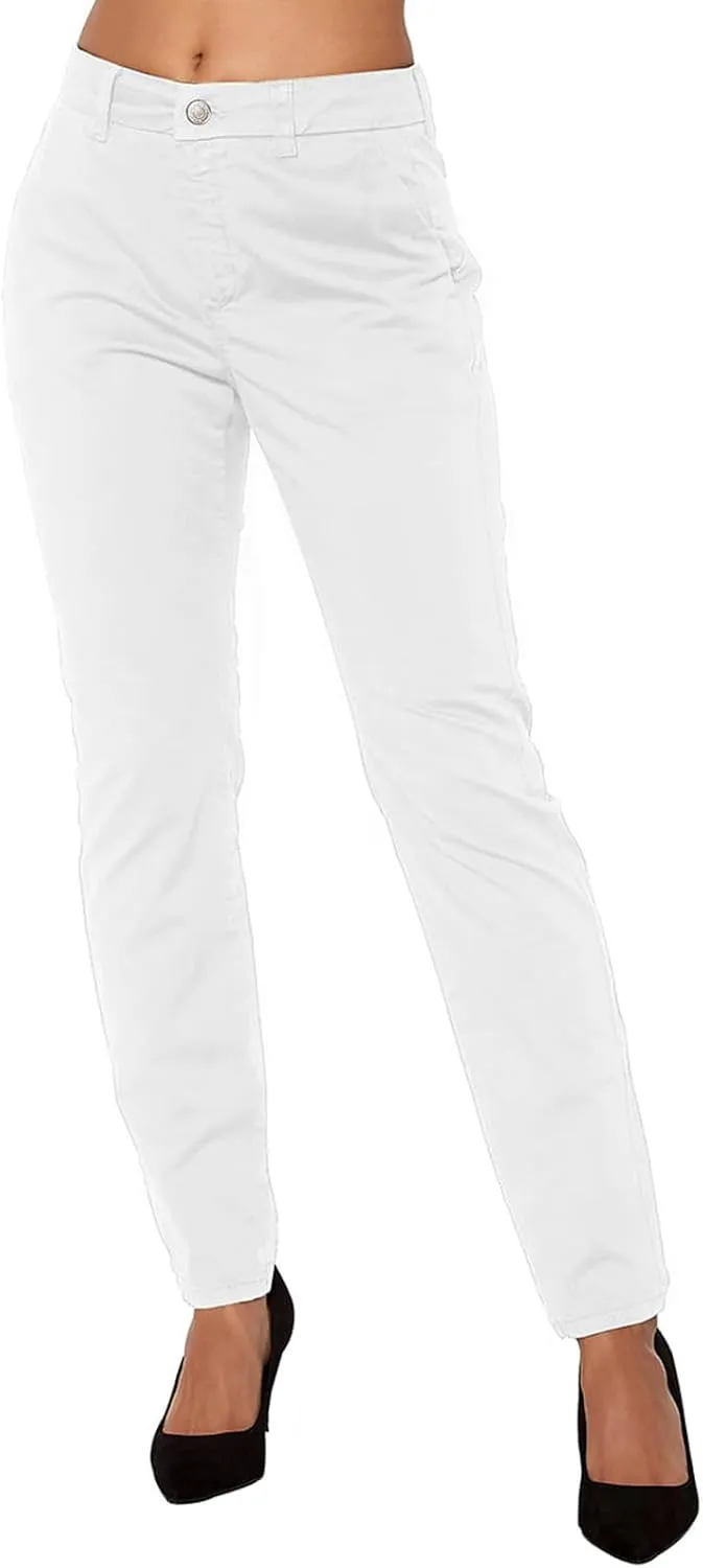 Trendy Business Casual Pants for Women 2024 Button Waist Solid Color Slim Trousers with Pockets Summer Work Pants