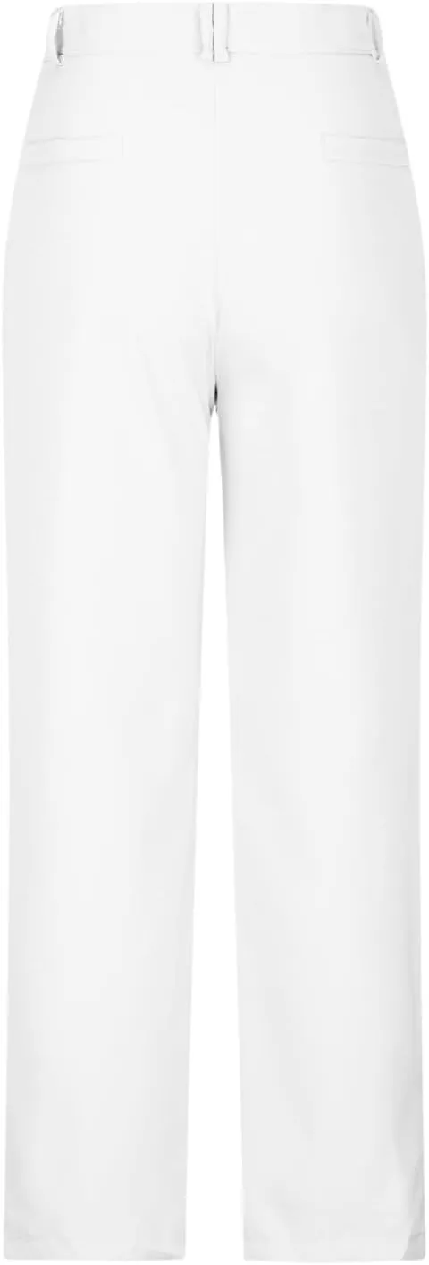 Trendy Business Casual Pants for Women 2024 Button Waist Solid Color Slim Trousers with Pockets Summer Work Pants