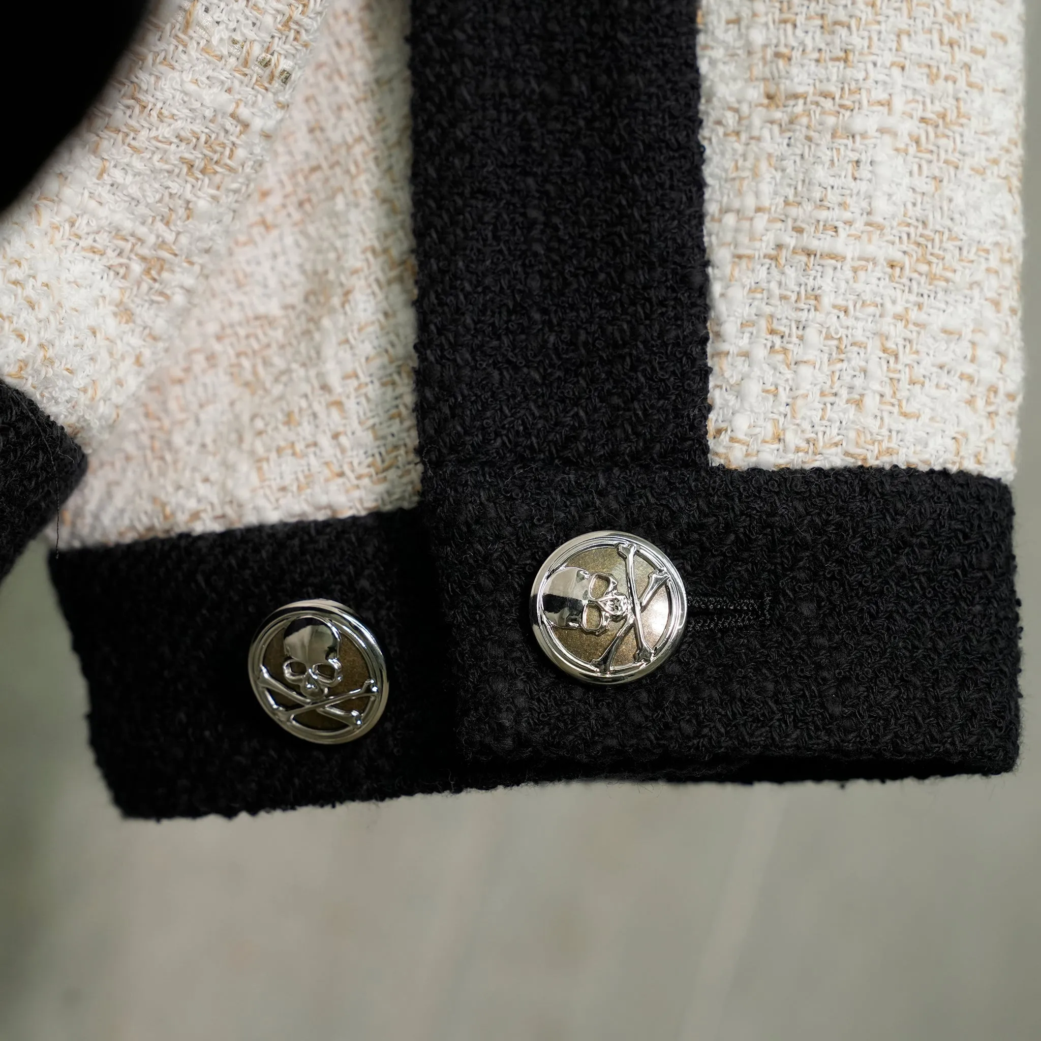 TWEED CARDIGAN (BL006) / 001:WHITE