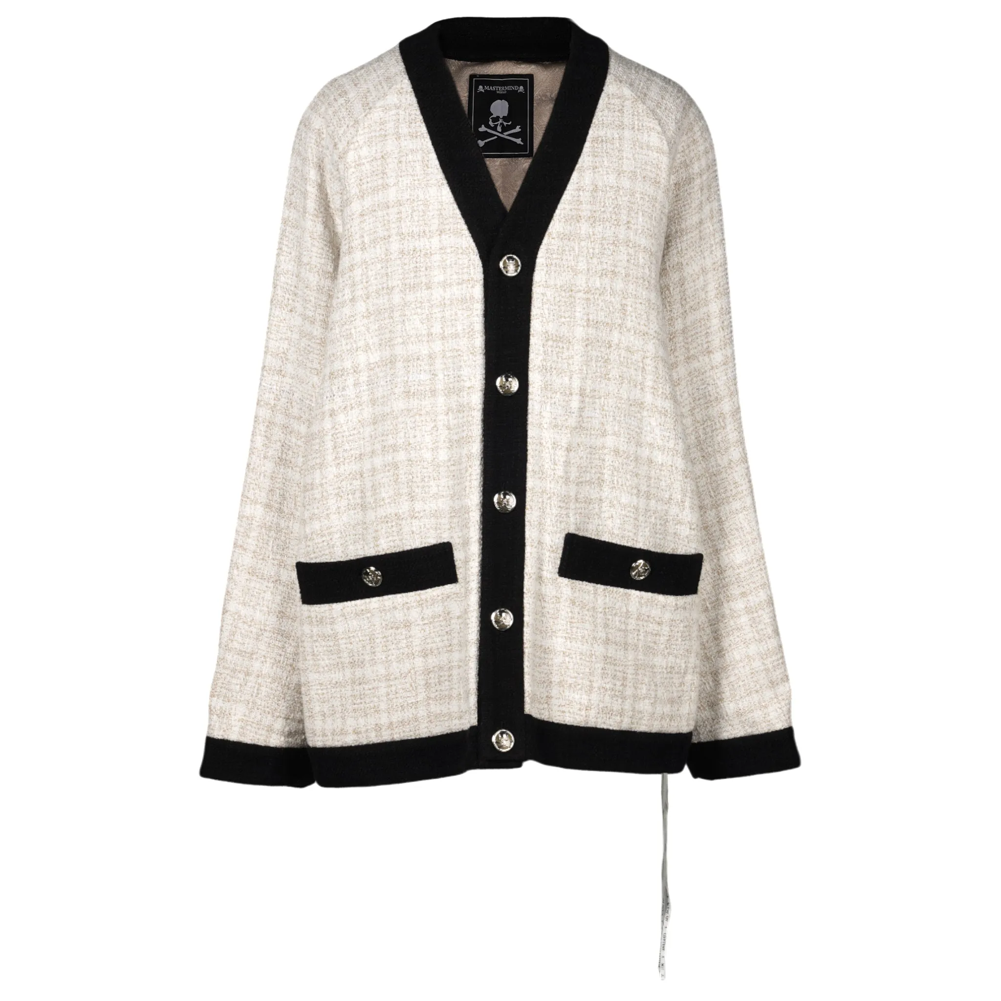 TWEED CARDIGAN (BL006) / 001:WHITE
