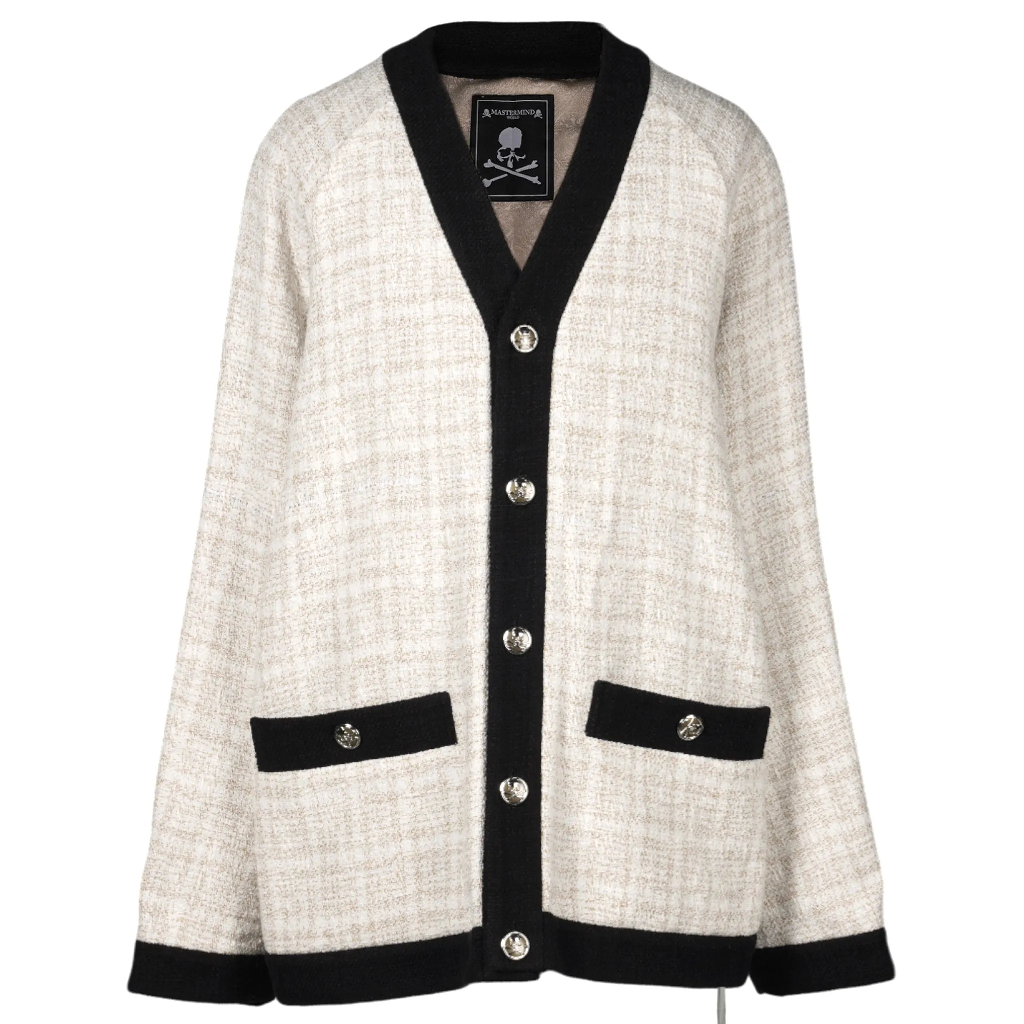 TWEED CARDIGAN (BL006) / 001:WHITE