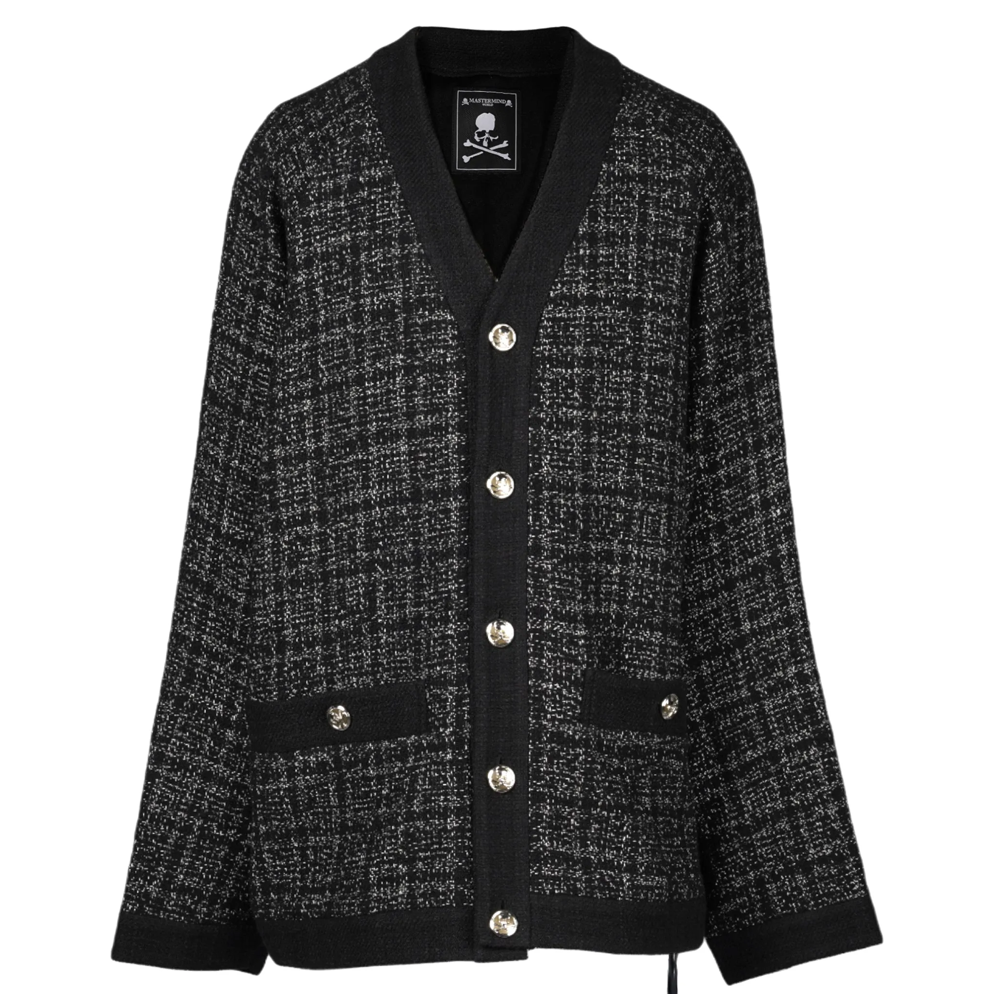 TWEED CARDIGAN (BL006) / 012:BLACK