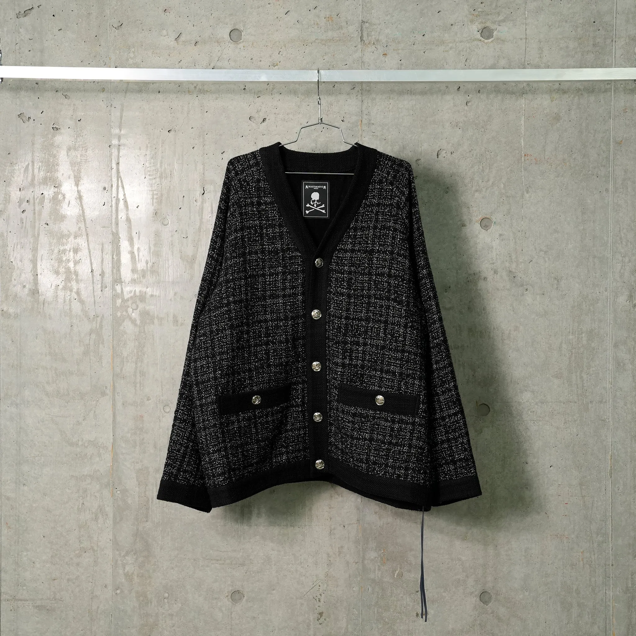 TWEED CARDIGAN (BL006) / 012:BLACK