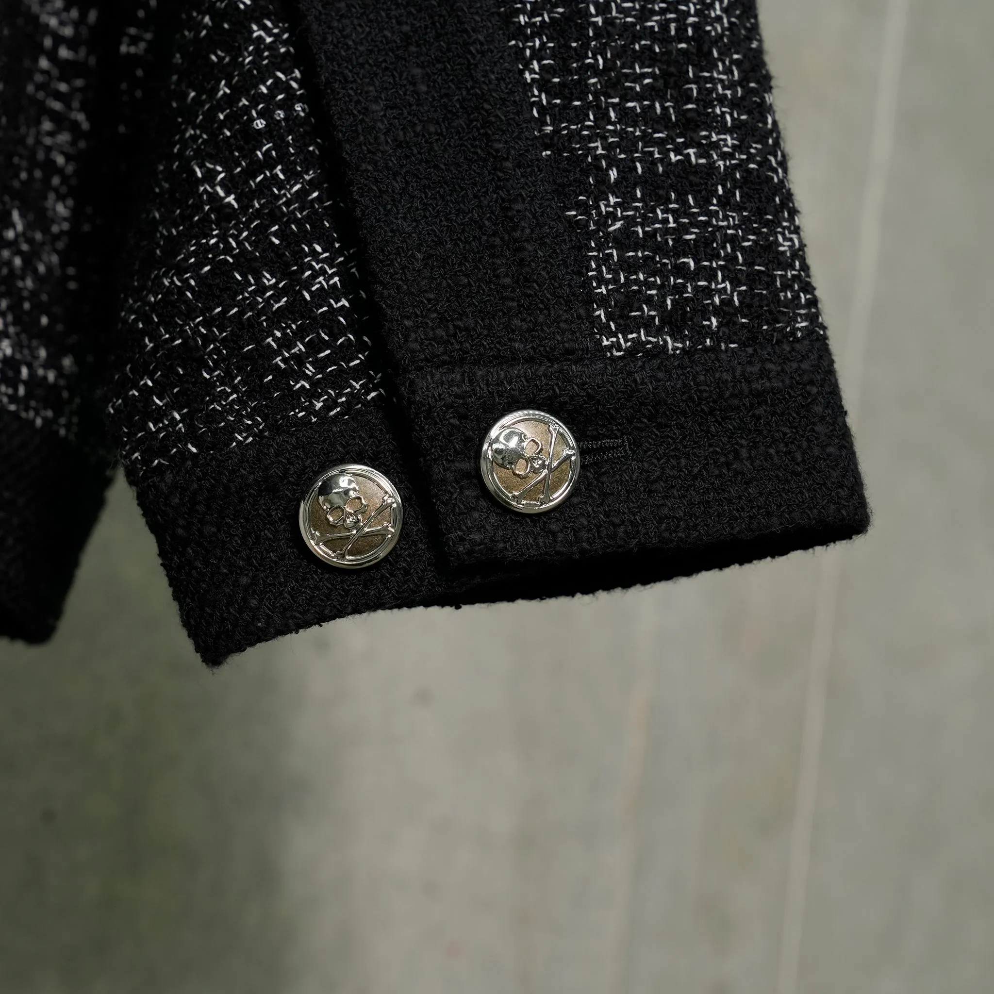 TWEED CARDIGAN (BL006) / 012:BLACK