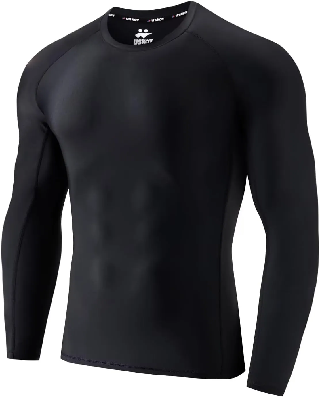 UPF 50  Men's Long Sleeve Rash Guard Compression Shirt Athletic Baselayer