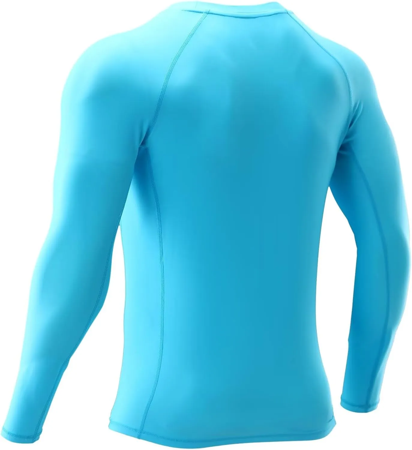 UPF 50  Men's Long Sleeve Rash Guard Compression Shirt Athletic Baselayer