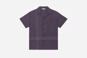 Vacation Shirt ~ Plum Hand Stitch