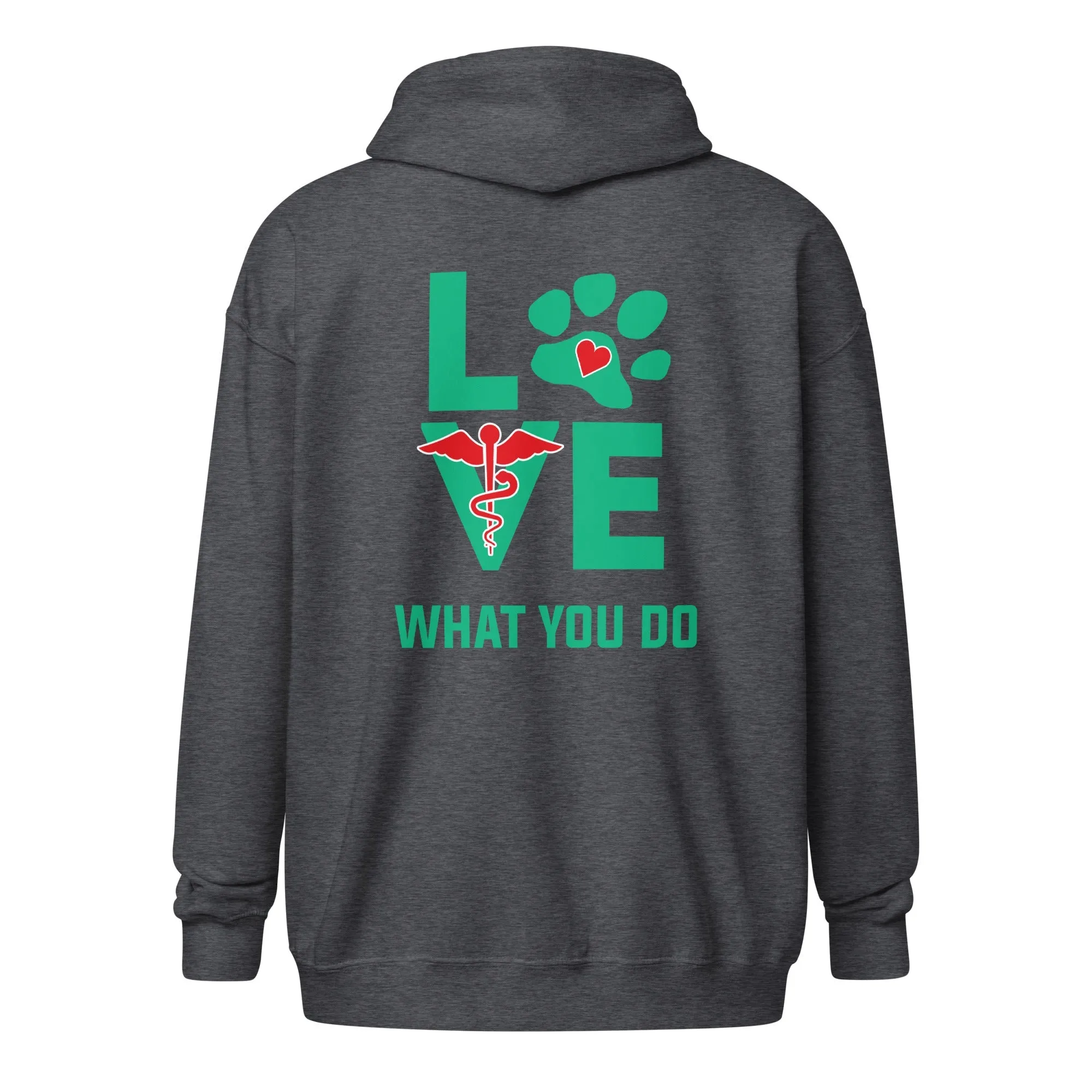 Veterinary - Love what you do Unisex Zip Hoodie