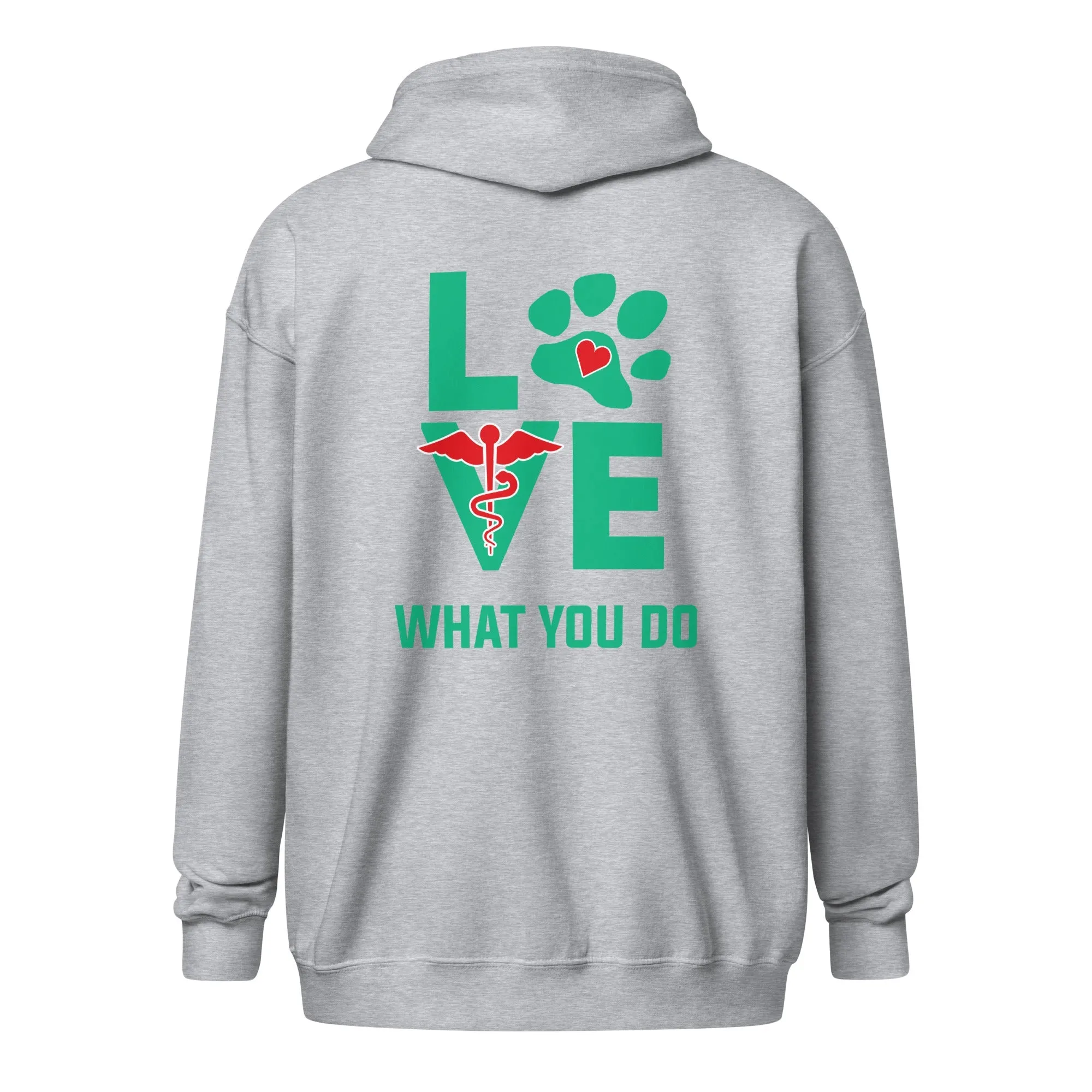 Veterinary - Love what you do Unisex Zip Hoodie