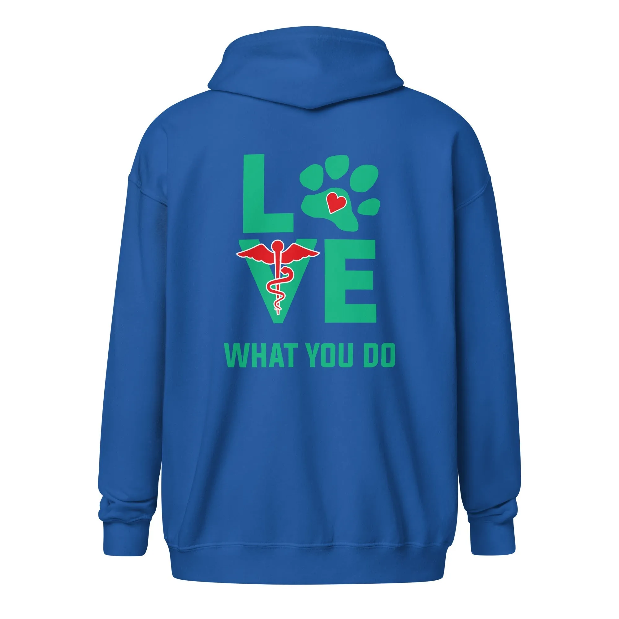 Veterinary - Love what you do Unisex Zip Hoodie