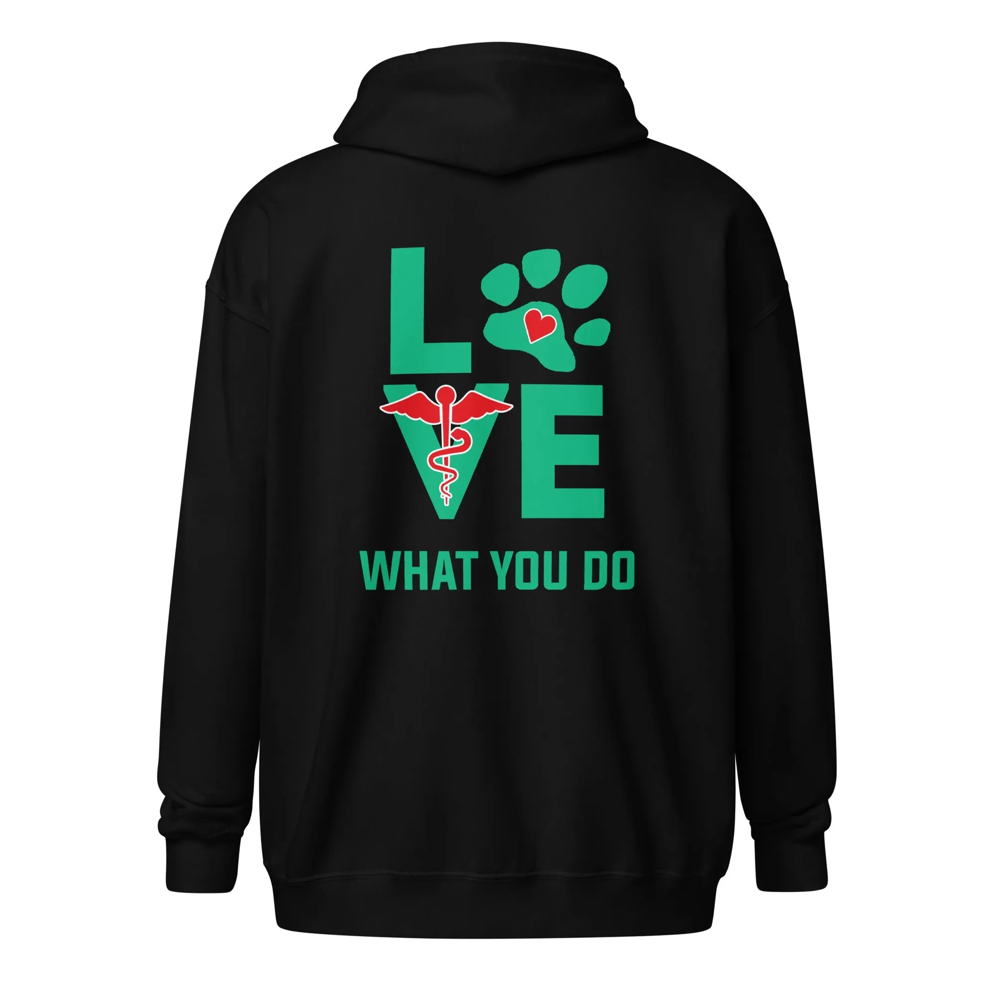Veterinary - Love what you do Unisex Zip Hoodie