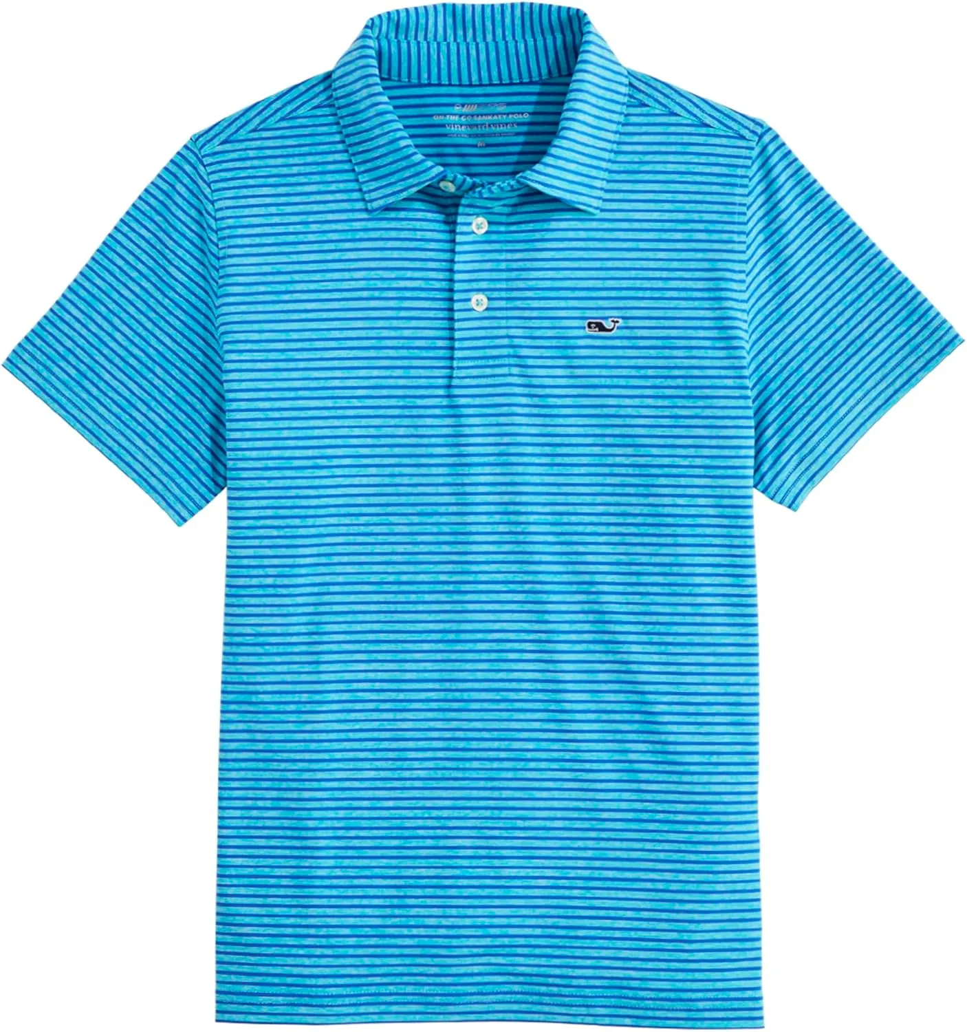 vineyard vines Boys' Bradley Stripe Sankaty Performance Polo