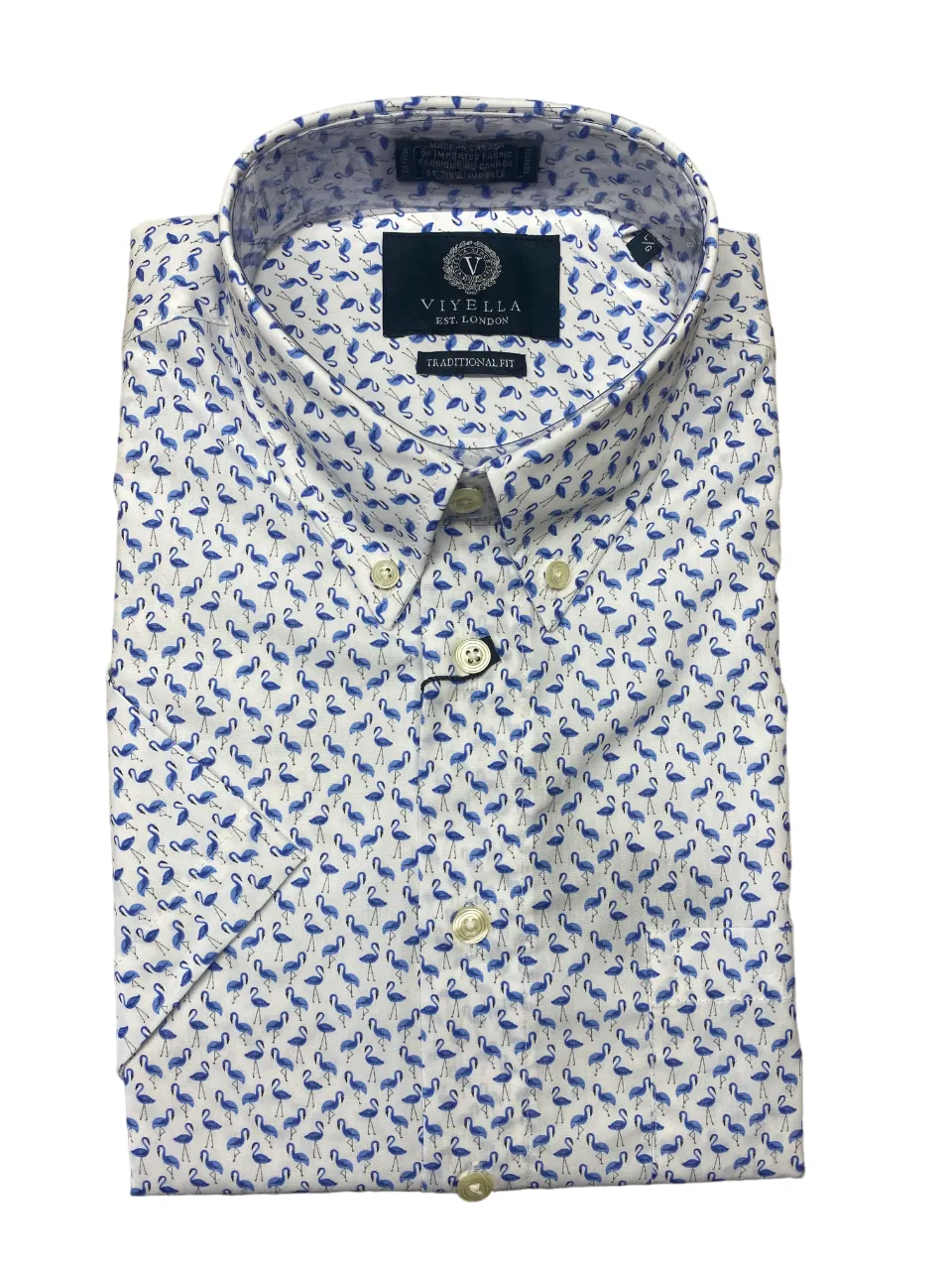 Viyella Short Sleeve Sport Shirt Blue - 652341 1600