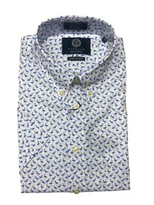 Viyella Short Sleeve Sport Shirt Blue - 652341 1600