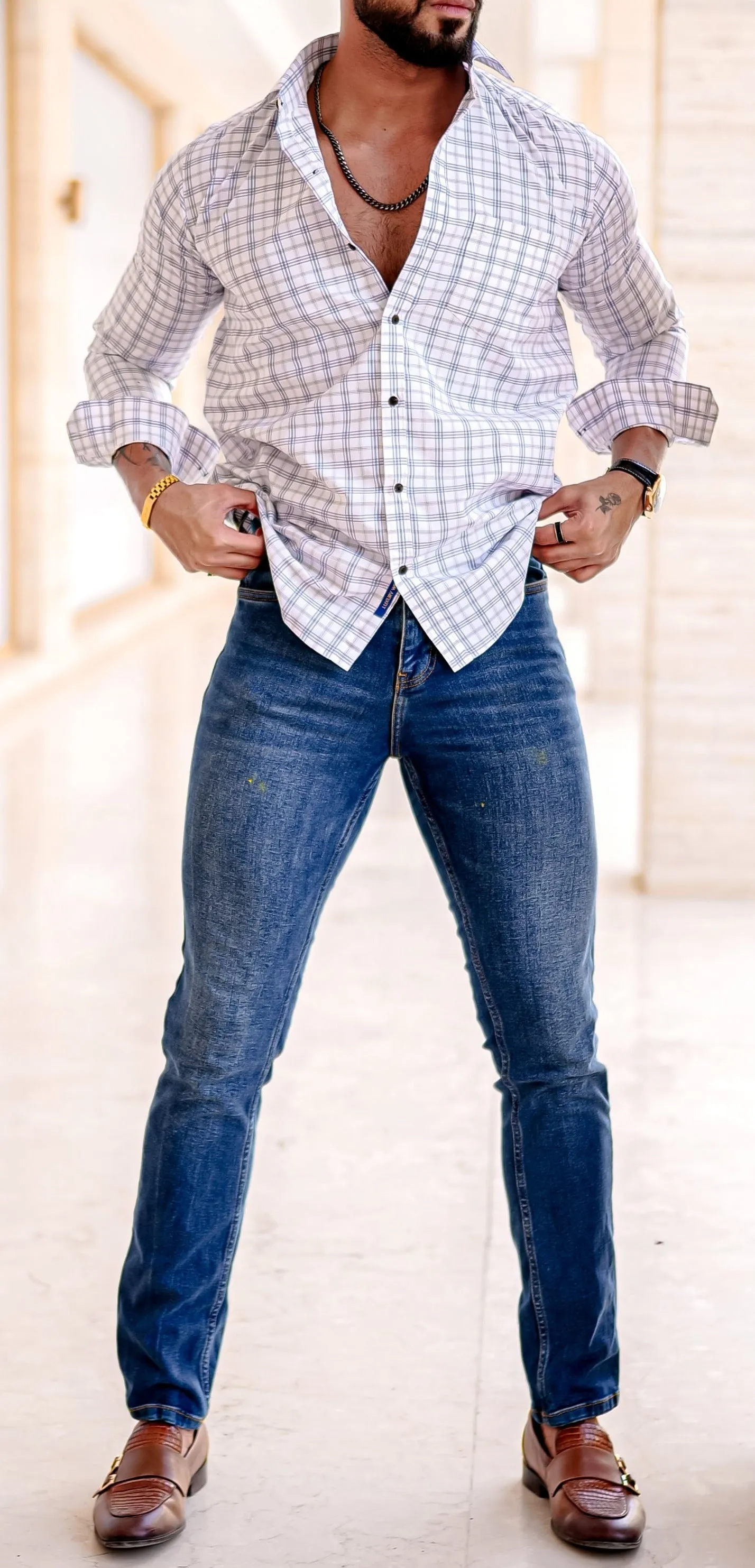 VOZIA Blitz Checked Men's Shirt