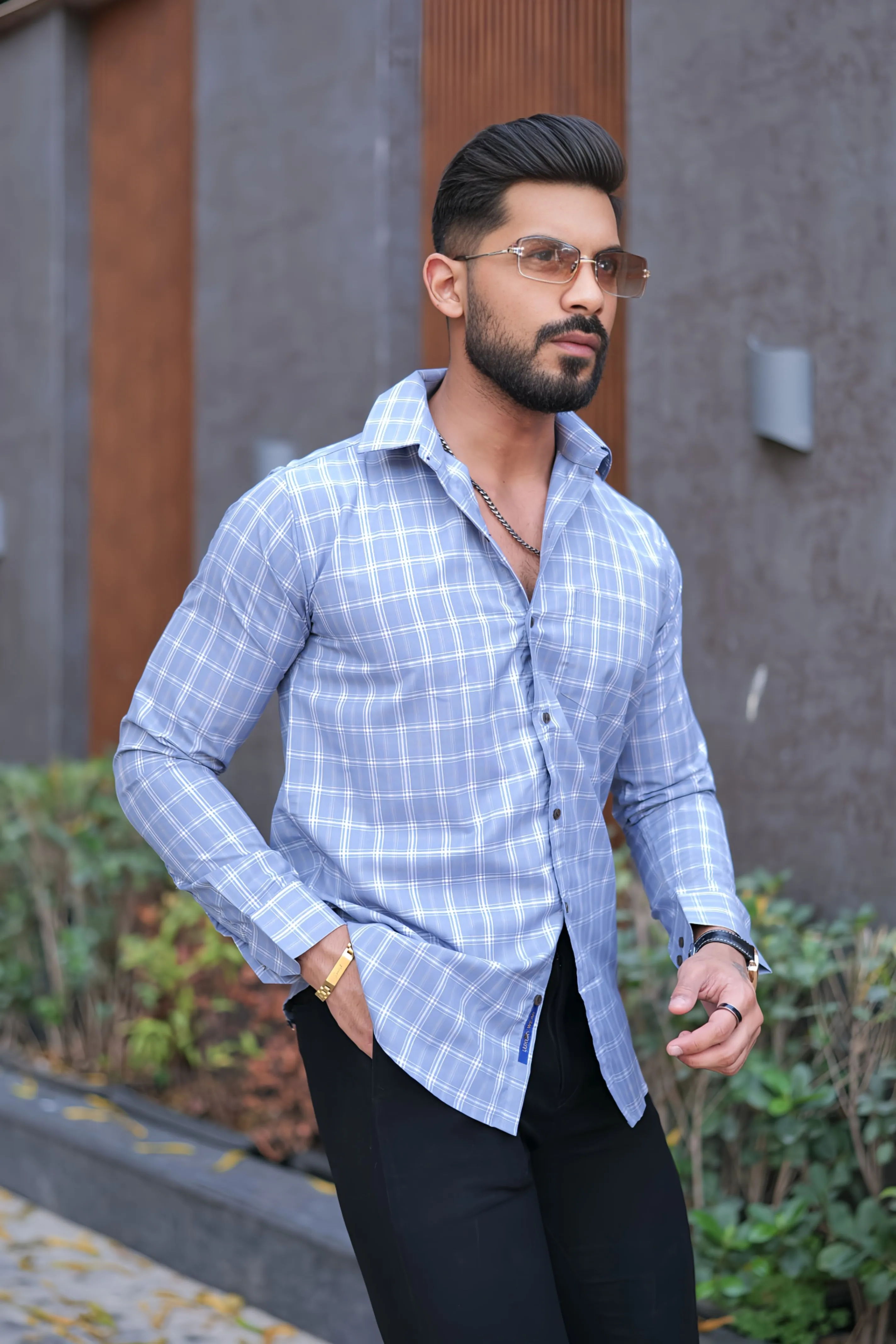 VOZIA Checked Men's Shirt