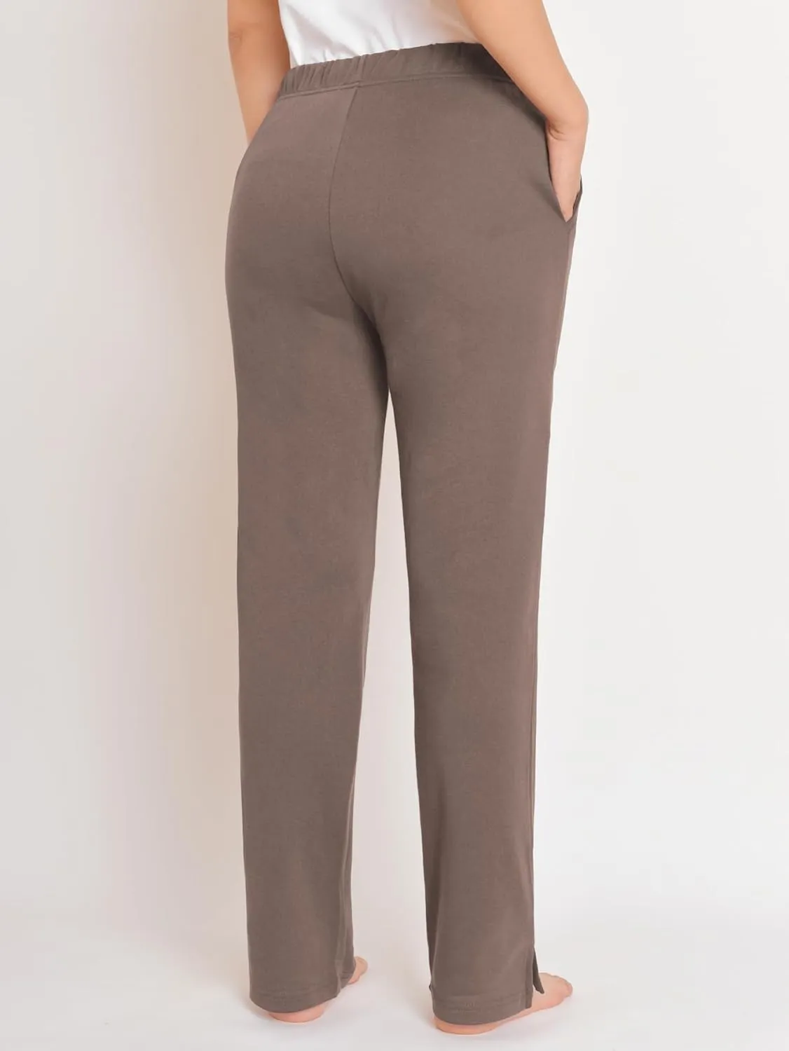 Weintee Women's Petite Knit Pants with Pockets