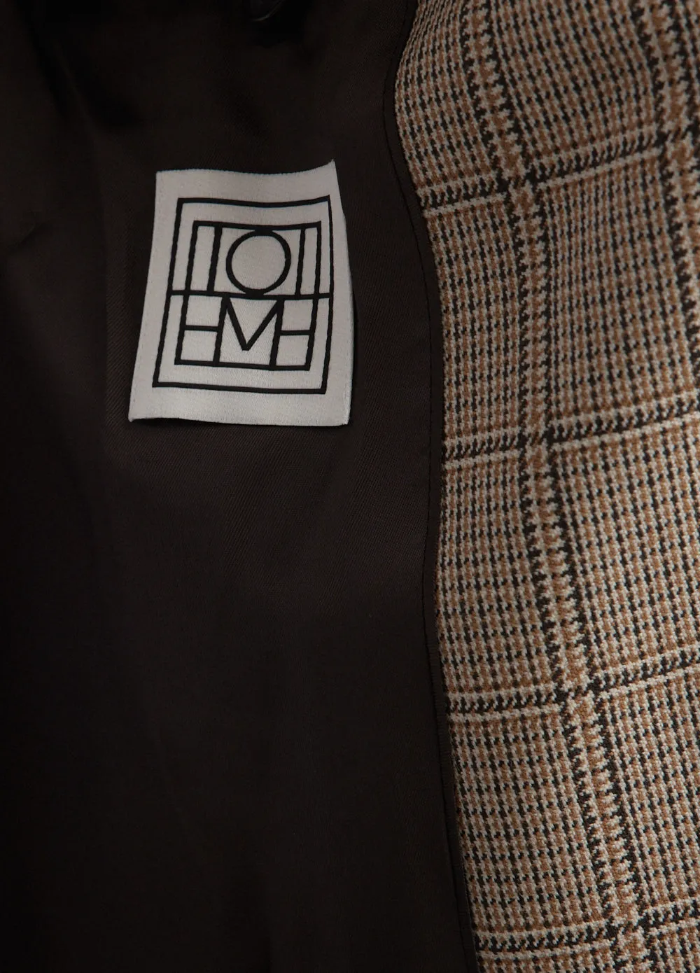 Windowpane-Check Suit Jacket