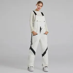 Women and Men Reflective Snow Bibs & Pants One-piece Ski Jumpsuits