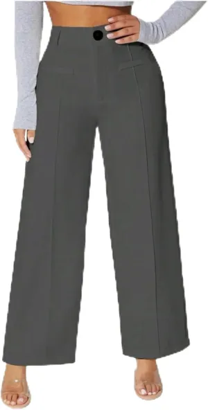 Women's High Waist Pants Trendy Drape Straight Dress Pants Fall Casual Wild Long Trousers Comfy High-end Pants