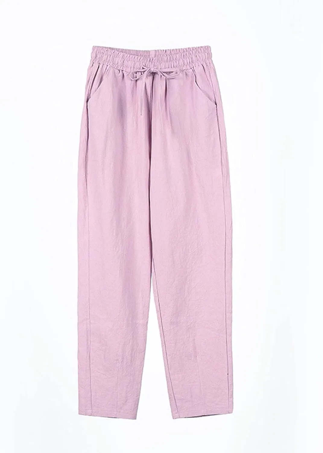 Women's Pants, Straight Leg Casual Everyday Linen Peasant Pants Sweatpants Lounge Plus