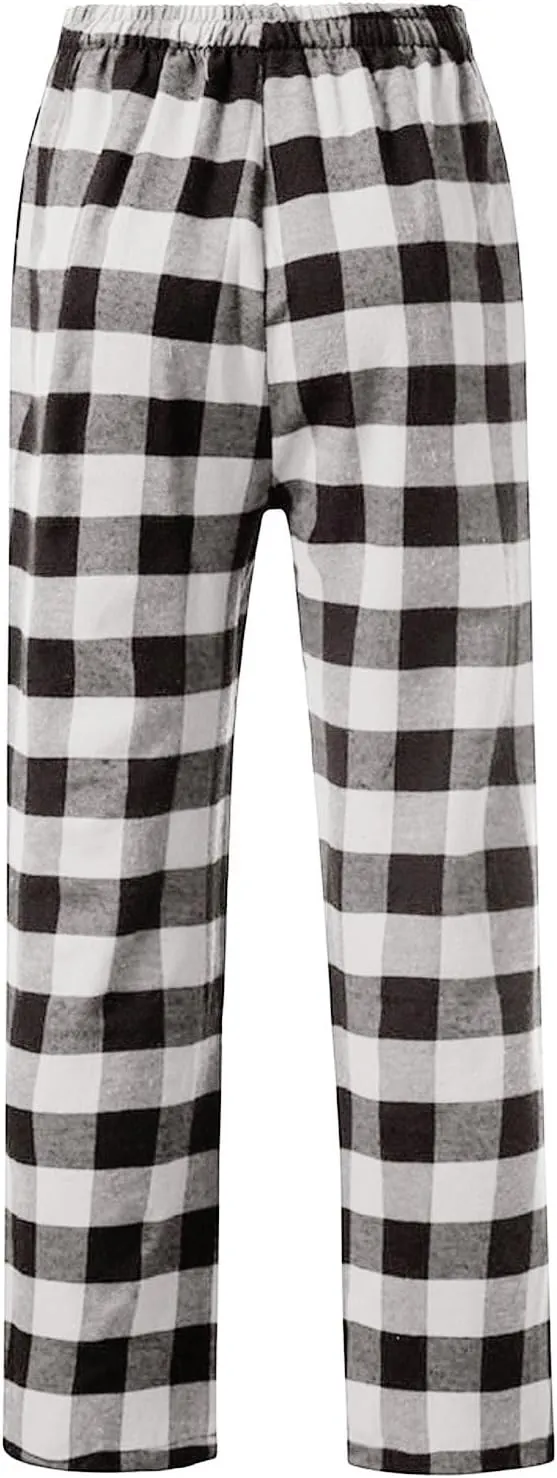 Womens Plaid Pajama Pants Sleepwear Loungewear High Waist Drawstring Long Pants Comfy Trousers Fall Fashion Clothes