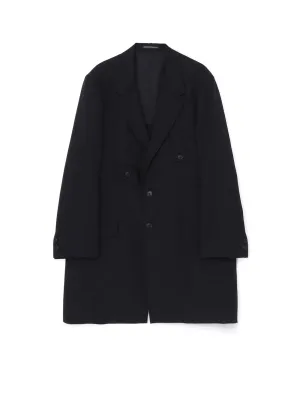WOOL GABARDINE JACKET WITH HAND STITCH